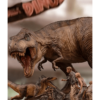 Diorama escena final de Jurassic Park resina Demi Scale 1/20 por Iron Studios